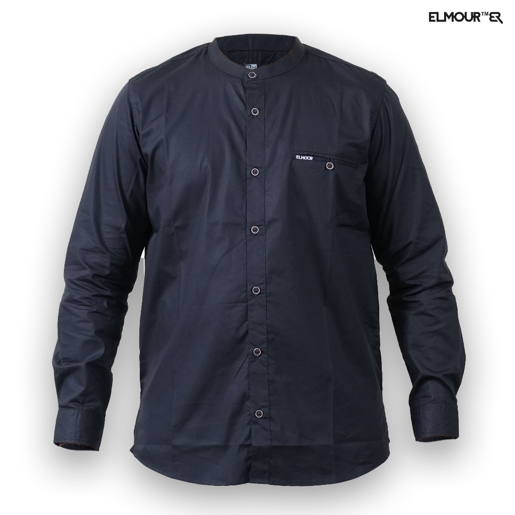Jual Elmour Baju Koko Kemeja Lengan Panjang Katun Modern Classic Series ...
