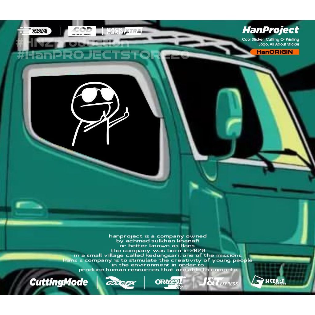 Jual STICKER CUTTING REFLECTIVE MIDEL FINGER TERBARU PART 2 COCOK UNTUK ...