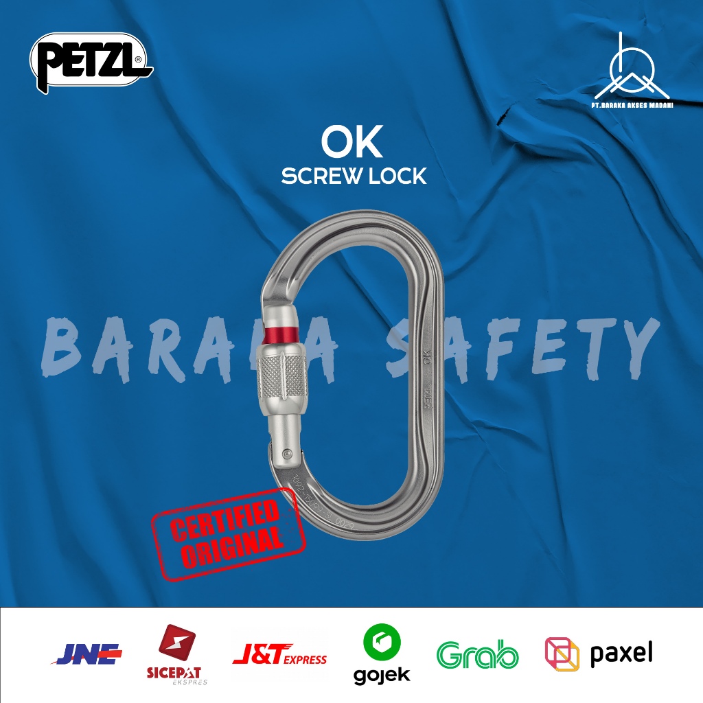 Mousqueton Oval OK PETZL – Anneau De Rappel Et D’ancrage, Polyvalent Et Robuste, Pour Spéléologie Et Secours