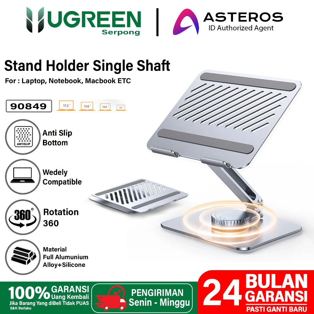 Jual UGREEN Premium Holder Laptop MacBook Notebook Foldable Aluminum ...