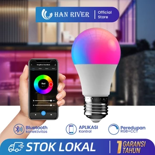 HAN RIVER Lampu Smart LED 10W APP Bohlam RGB Wifi Wireless IoT