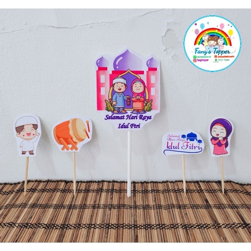 Jual Topper Idul Fitri Topper Ramadhan Topper Puding Topper tart hiasan ...
