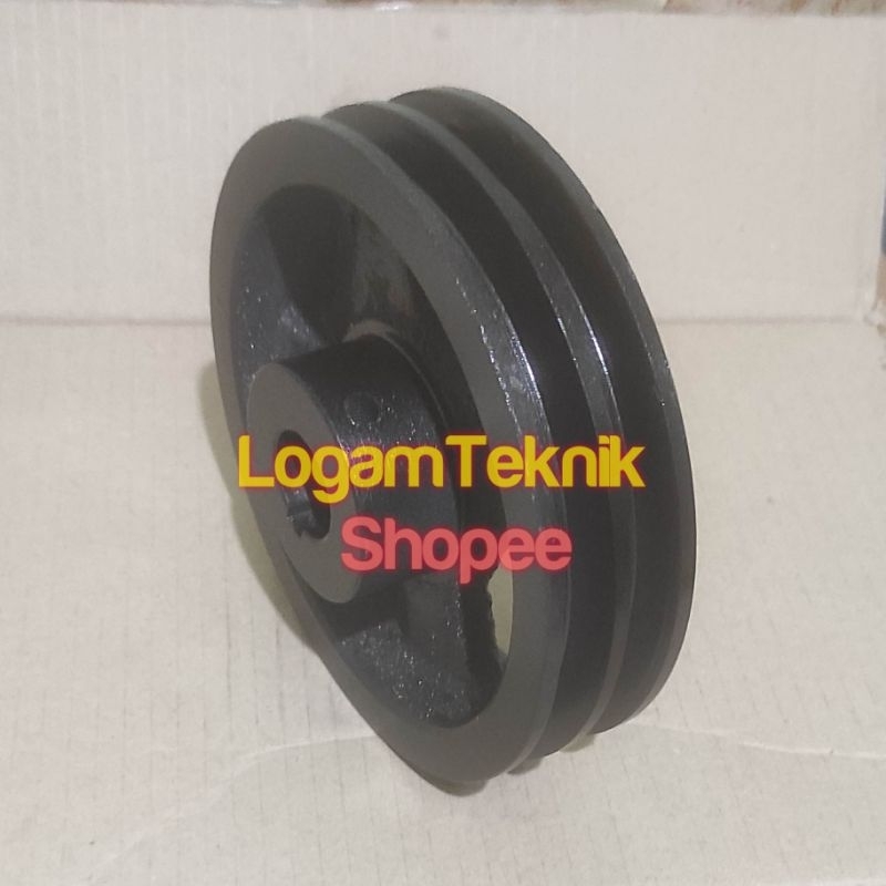 Jual Puli pulley besi cor A2 - 6 inch as 17 18 19 20 22 24 25 28 30 mm ...