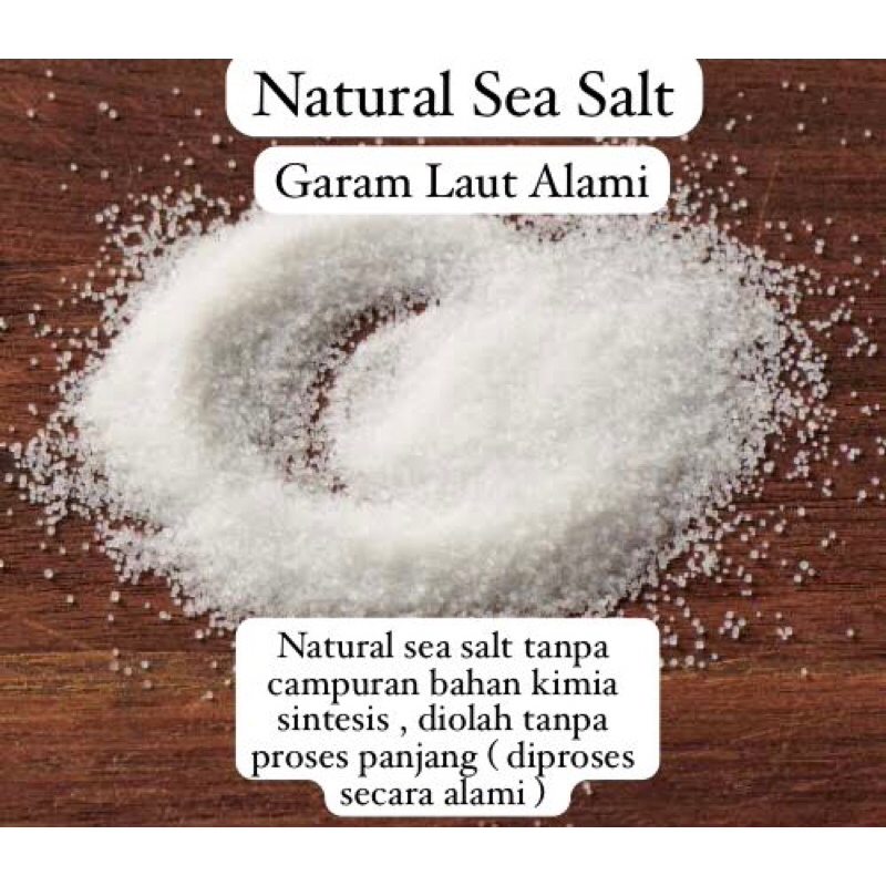 Jual Natural Sea Salt Kg Garam Laut Alami Kg Shopee Indonesia