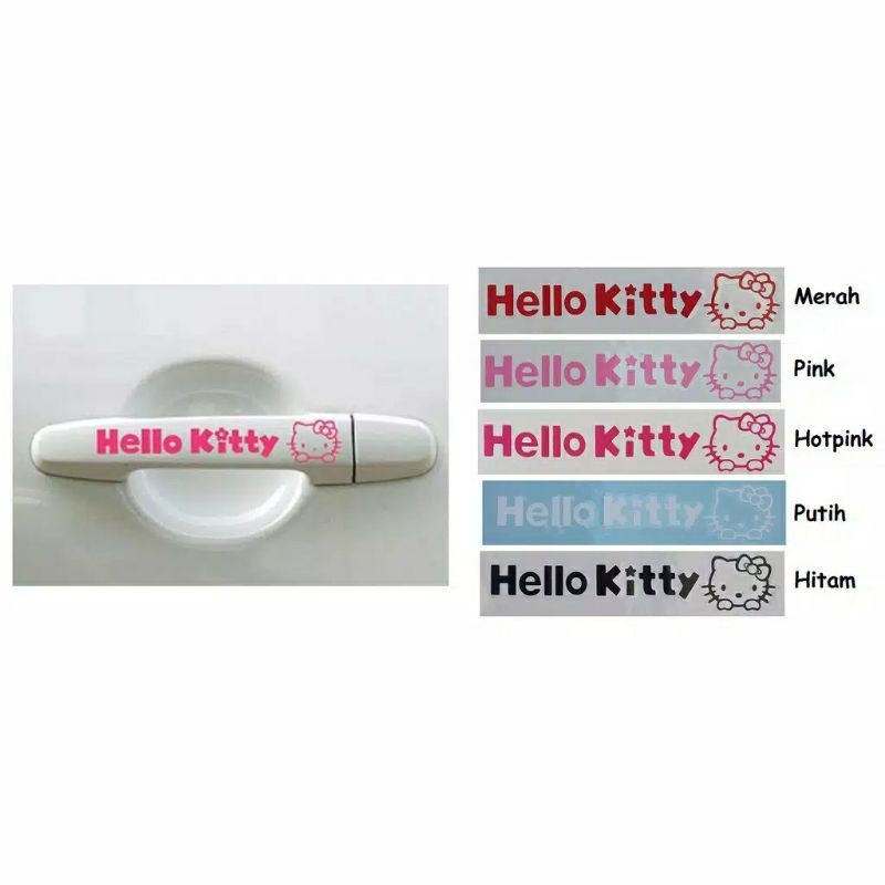 Jual Hello Kitty Karakter Stiker Handle Pintu Mobil | Shopee Indonesia