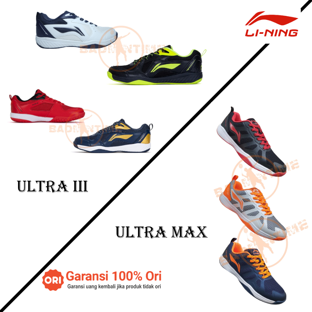 Jual Sepatu Badminton Lining Ultra III / Ultra Max Ultra 3 / Ultramax