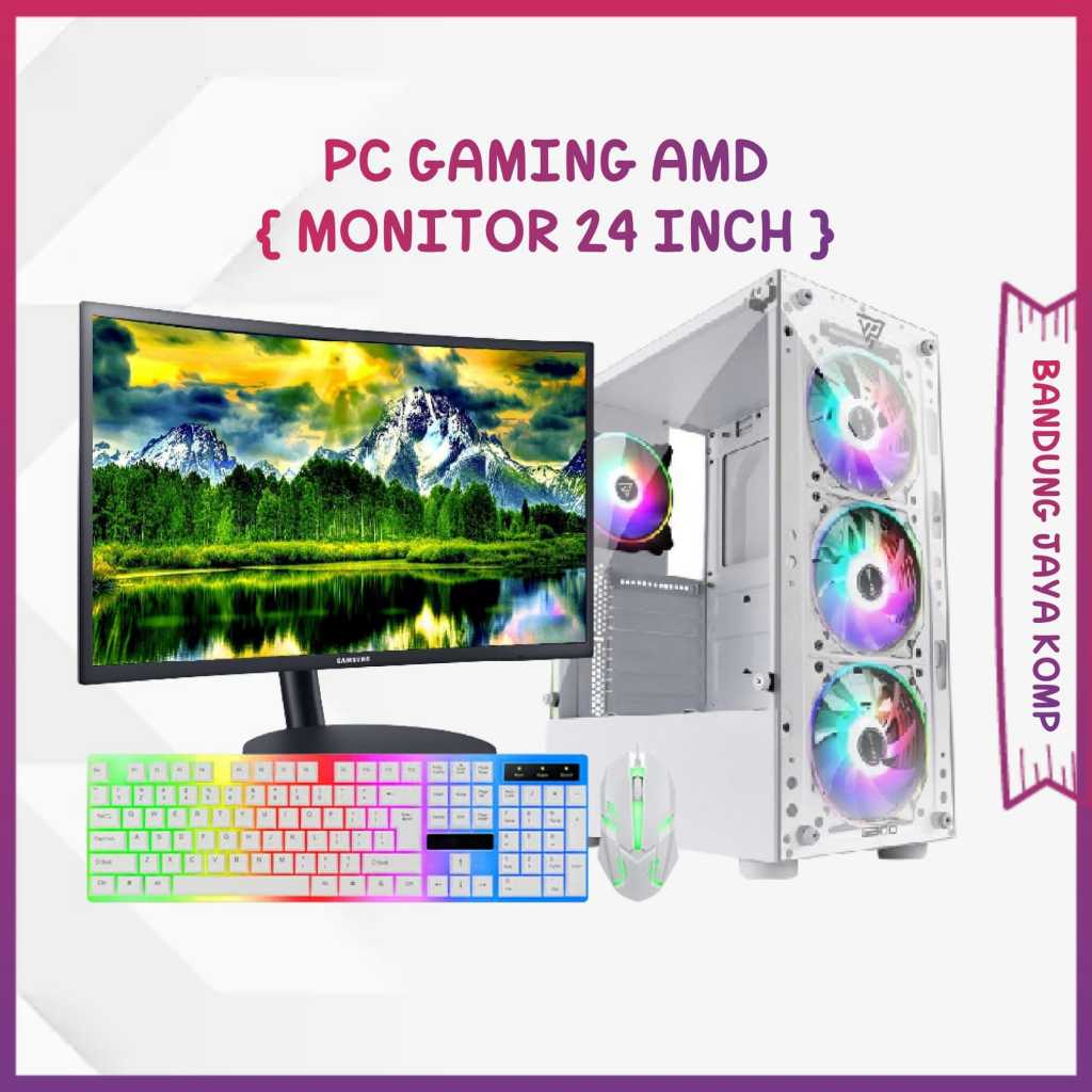 Jual Pc Gaming Full Set Amd Ryzen G Ram Gb Ssd Hdd Monitor