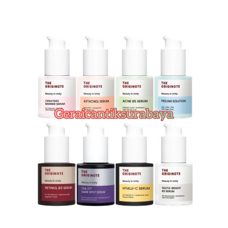 Jual ART G33C ORIGINOTE SERUM DARK SPOT BRIGHT B3 ACNE B5 CERATIDES ...