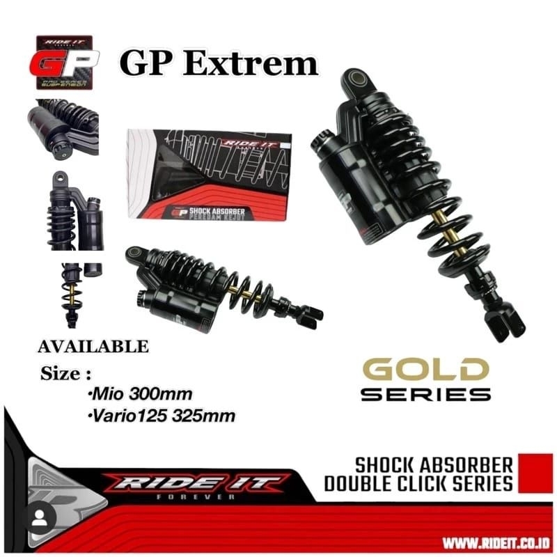 Jual Shock Ride It GP Extrem As Gold Series Matic 300mm dan 325mm