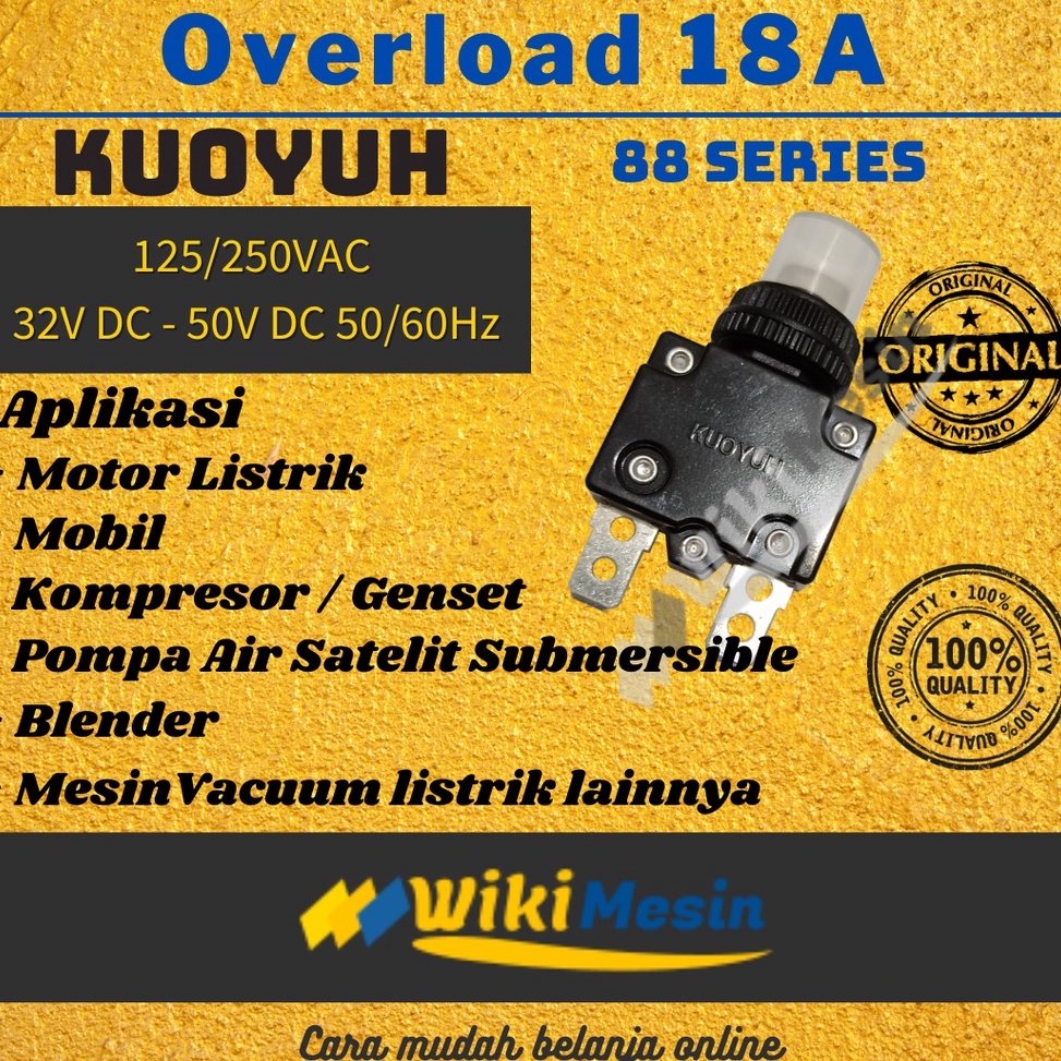Jual Ets Overload 18A Kuoyuh 88 Series 18 Amper Push Button Circuit