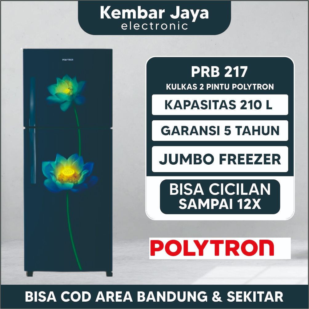 Jual Kulkas 2 Pintu POLYTRON PRB 217 TY 220 Liter 4D Quick Freezing ...