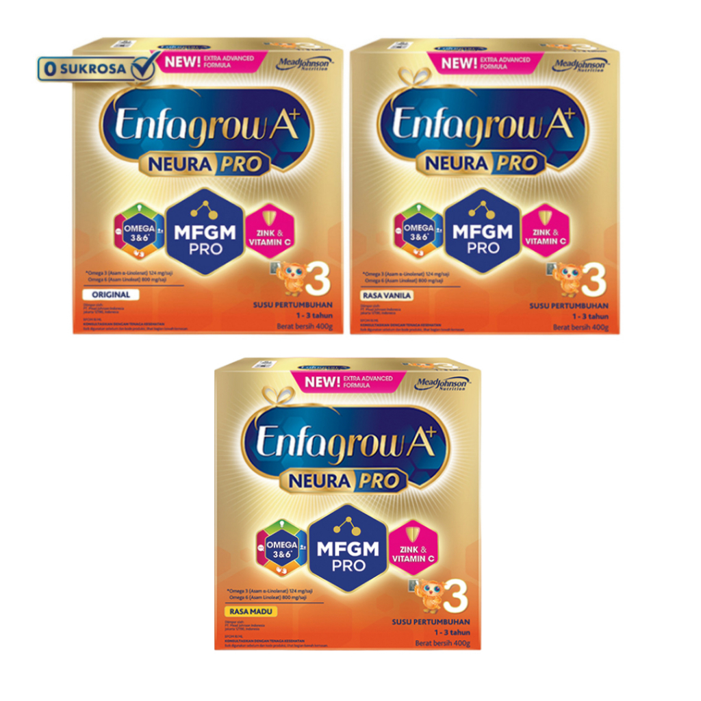 Jual Enfagrow A+ Tahap 3 Susu Formula Anak 1 - 3 Tahun Vanila ...