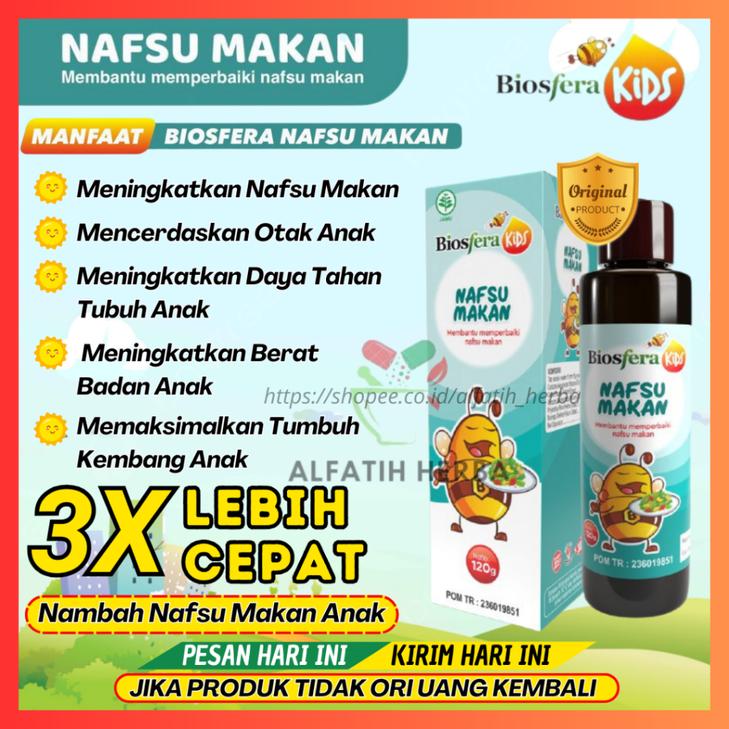 Jual BIOSFERA KIDS Madu Multivitamin Penambah Nafsu Makan Anak Vitamin ...