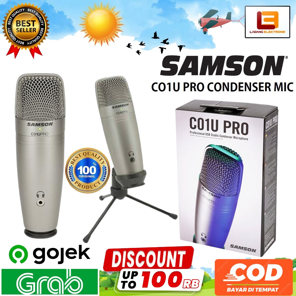 Jual Samson C01U Pro USB Studio Condenser Microphone - Original ...