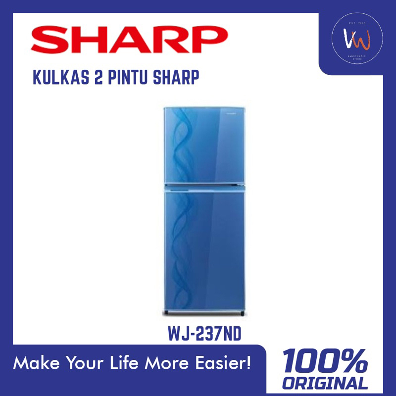 Jual Kulkas 2 Pintu Sharp MJ-237ND / Kulkas 2 Pintu / Pendingin Makanan ...