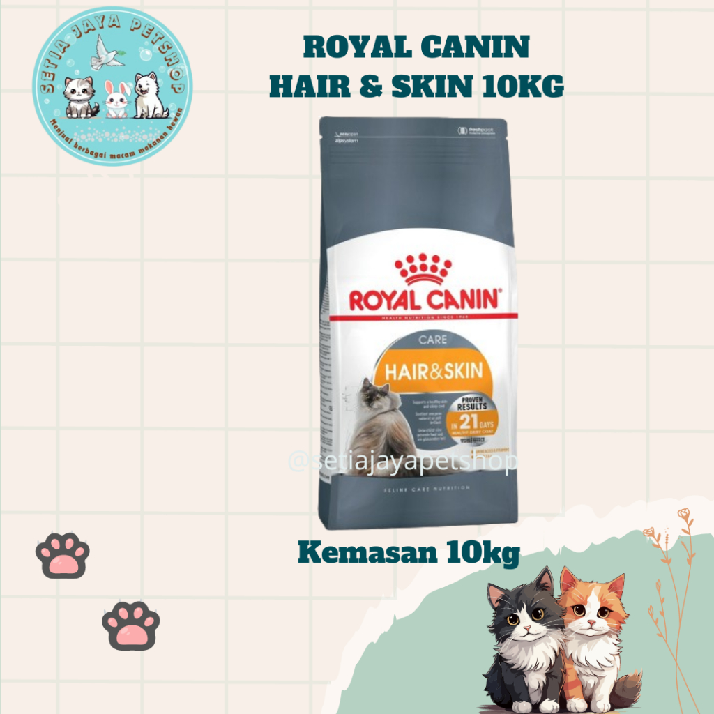 Jual Makanan Kucing Royal Canin Hair And Skin 10kg Shopee Indonesia