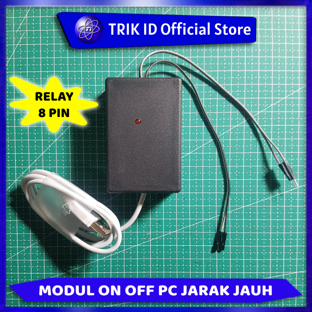 Jual Modul ON OFF PC Jarak Jauh | Modul Momentary ON dengan Relay 8 Pin ...