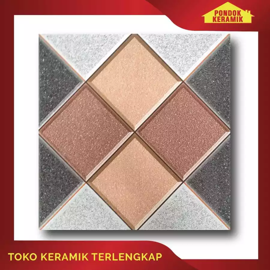Keramik Lantai Avignon 50x50 Adana Brown
