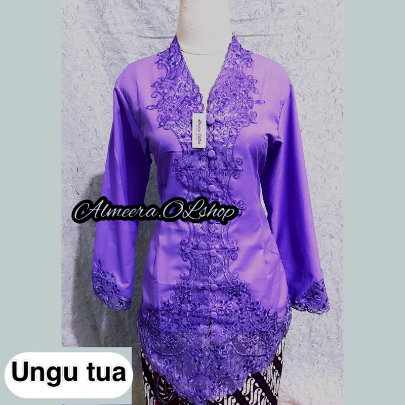 Jual kebaya encim bordir warna senada kebaya kartini ukuran