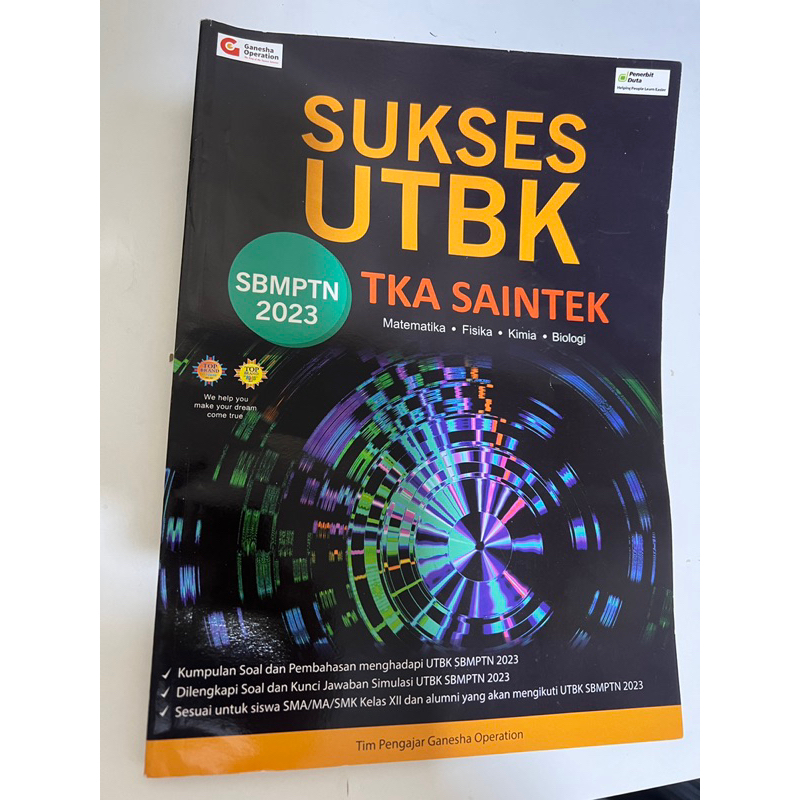 Jual Buku Sukses Utbk Sbmptn Tka Saintek 2023 Ganesha Operation Murah