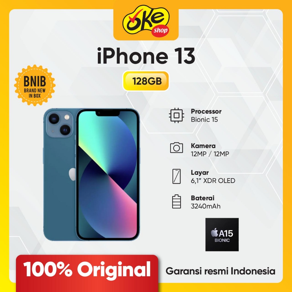 Jual Apple iPhone 13 128GB/256GB - Garansi Resmi | Shopee Indonesia