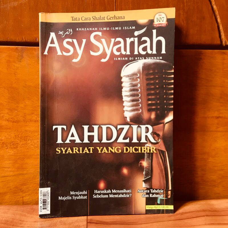 Jual ORIGINAL MAJALAH ASY SYARIAH - ILMIAH DI ATAS SUNNAH - TAHDZIR ...