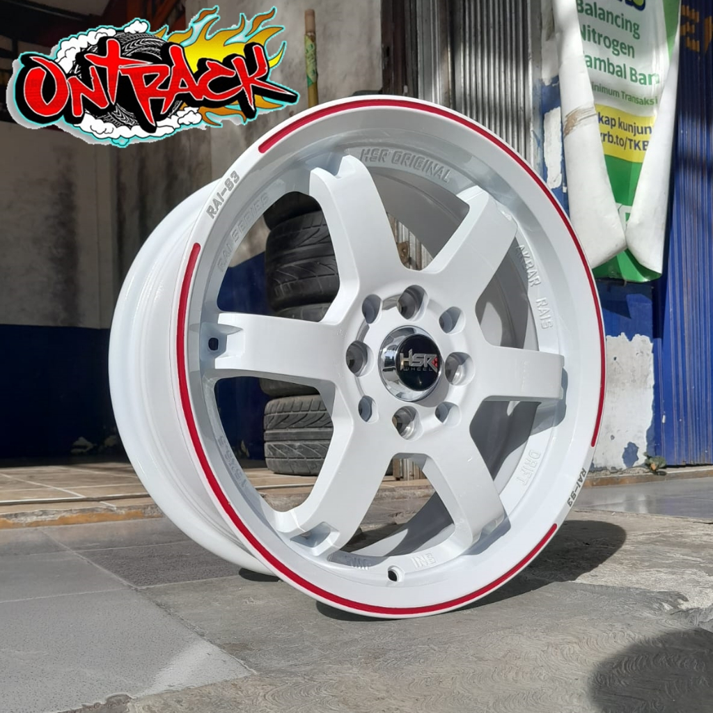 Jual VELG RACING HSR RAI-S3 RING 15 LEBAR 6,5 PCD 4x100/4x114,3 ET42 ...