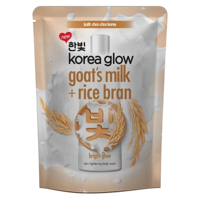 Jual Korea Glow Body Wash Goat's Milk + Rice Bran Bright Glow 400 ml