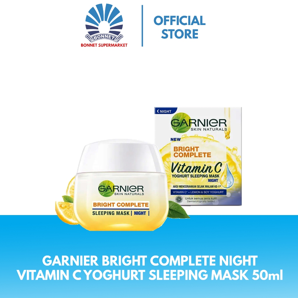 Jual Garnier Bright Complete Vitamin C Yoghurt Sleeping Mask Night ...