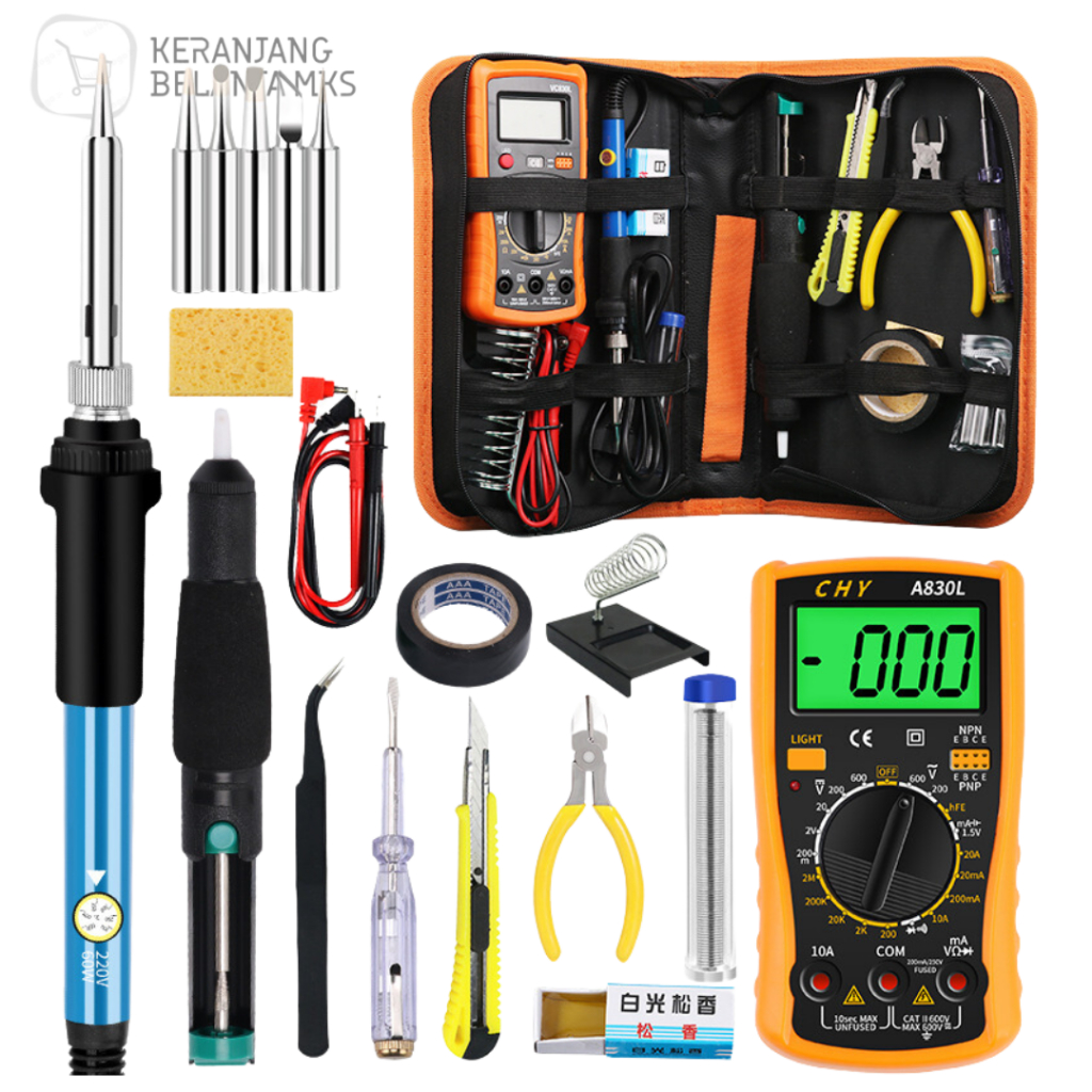 Jual Paket Alat Solder Listrik Set Lengkap Soldering Iron Tool Kit V Watt Shopee Indonesia