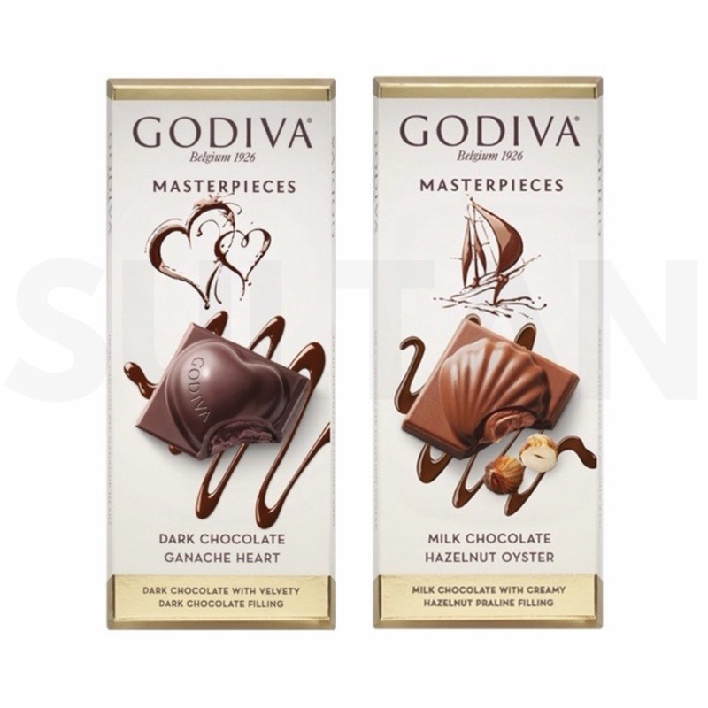 Jual Masterpieces Godiva Bar IMPORT: Dark Chocolate Ganache Heart ...