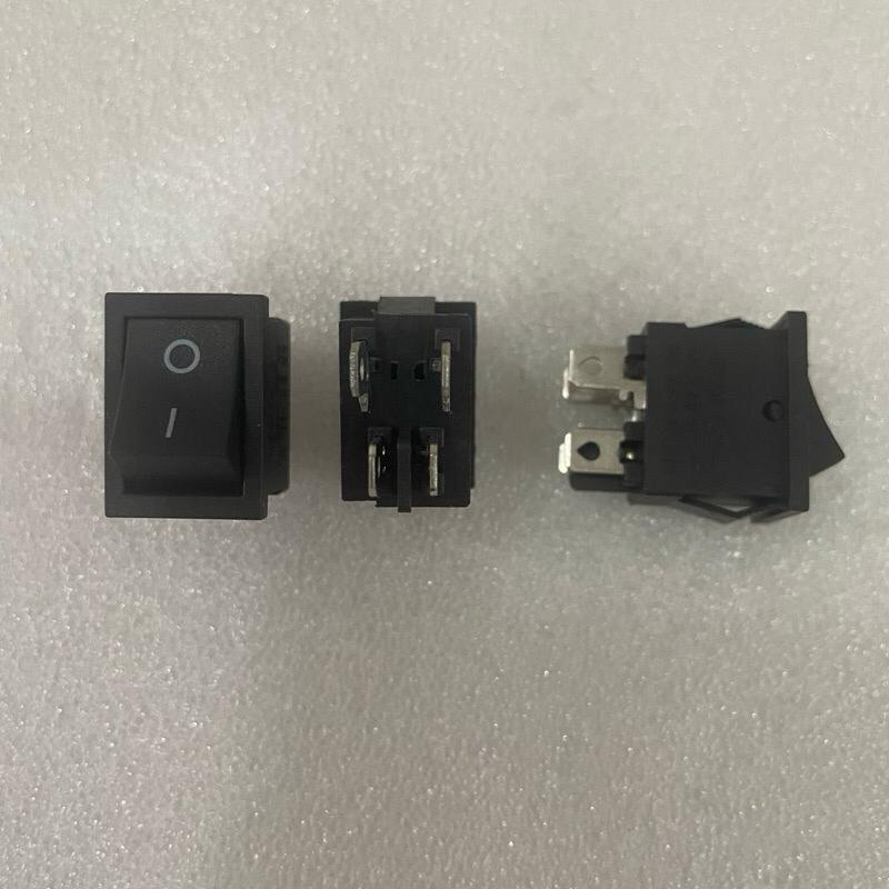 Jual 20pcs Rocker switch mini hitam 4 pin / 4 kaki ON OFF ROCKER SWITCH ...