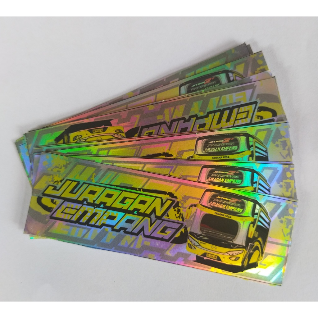 Jual Stiker Bis Juragan Empang Asli Dari Unit Hologram | Shopee Indonesia