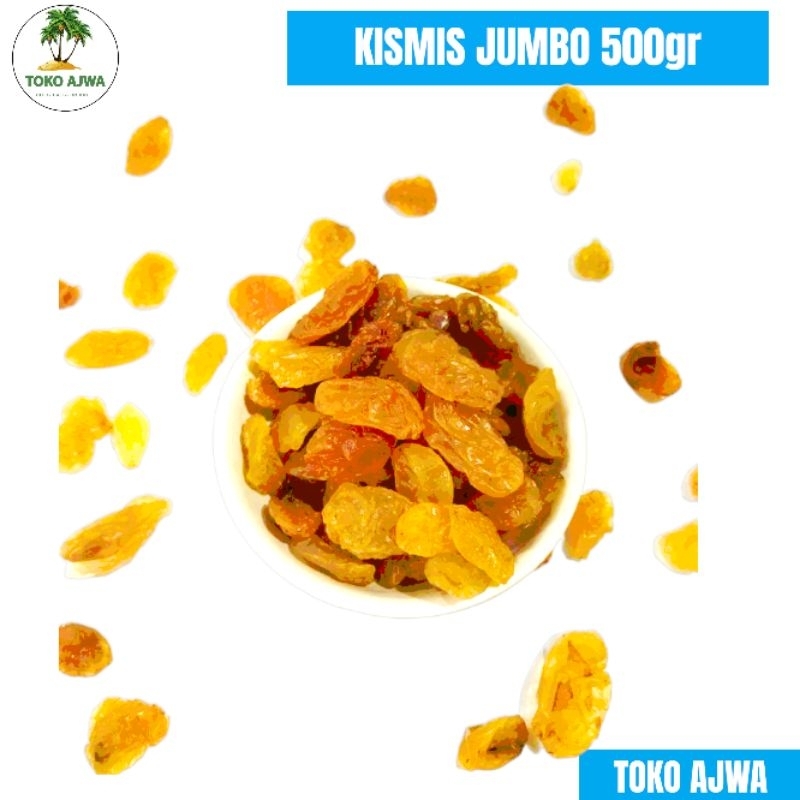 Jual KISMIS JUMBO/ismis asam manis kuning jumbo 500gr | Shopee Indonesia