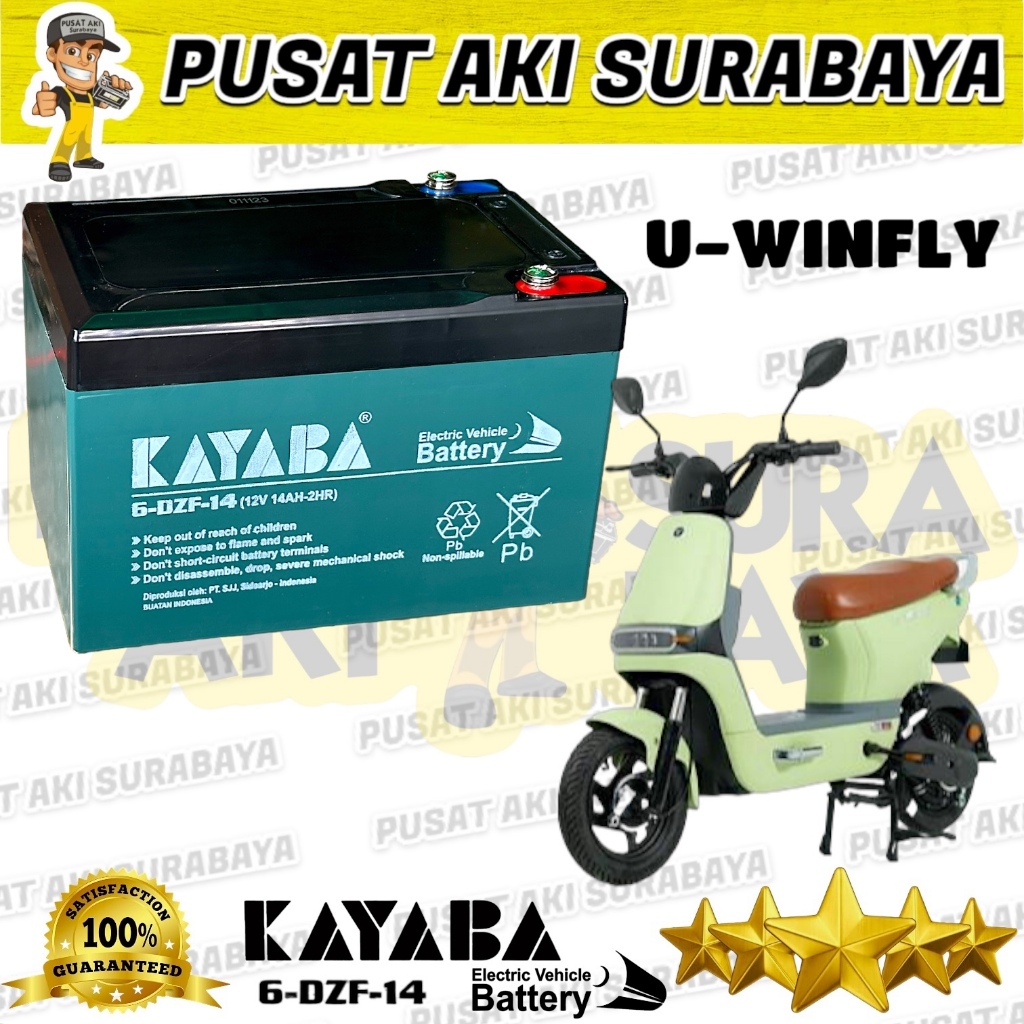 Jual BATERAI U-WINFLY KAYABA 6DZF14 SOLANA 6DZF12 LAMPU EMERGENCY ...