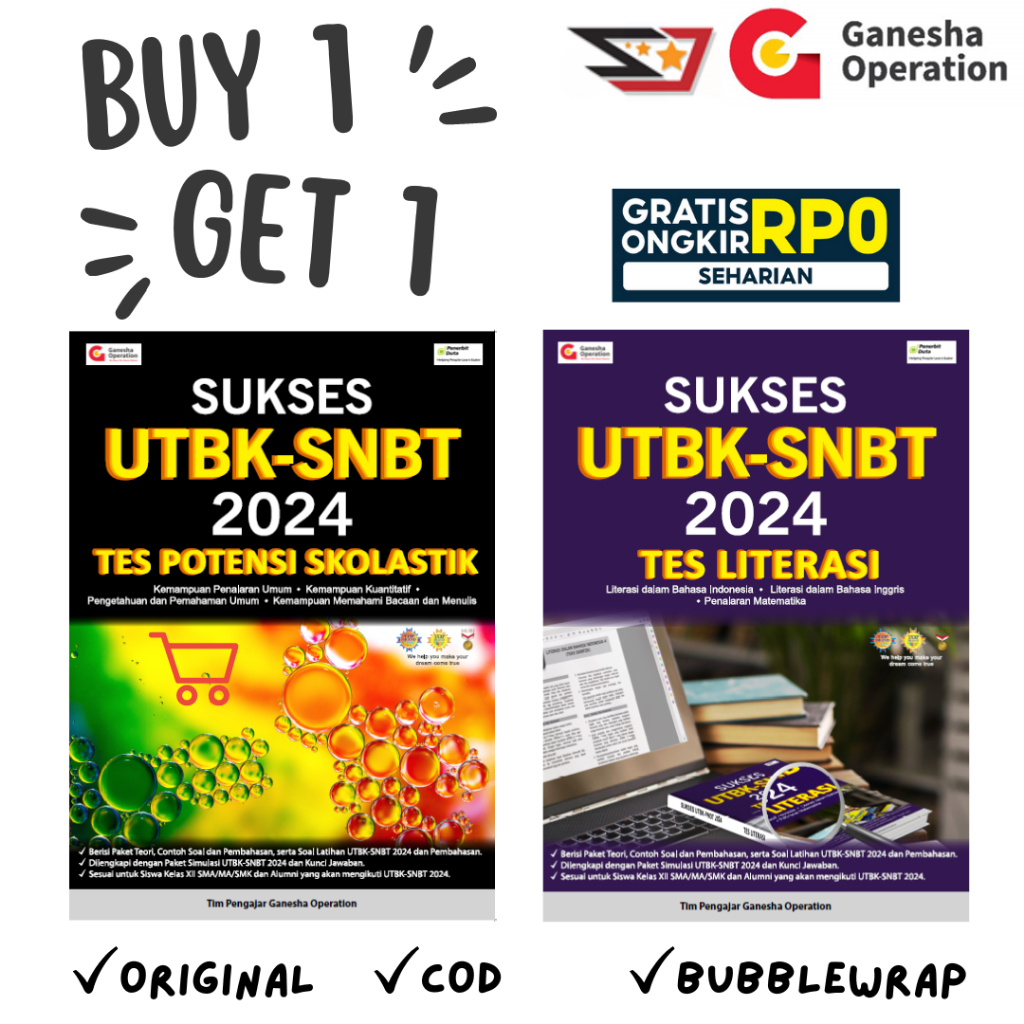 Jual BUY 1 GET 1 | BONUS SOAL RUMPANG | BUKU SNBT 2024 GANESHA ...