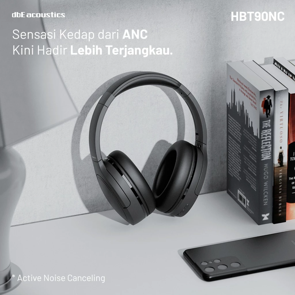 dbE HBT90NC Super Bass Over Ear Noise Cancelling Over Ear Headphone