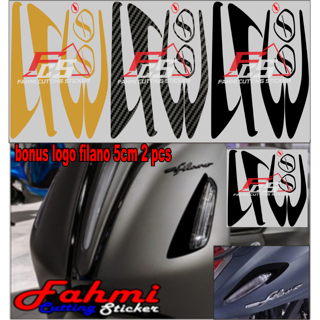 Jual sticker garnis model sticker buat filano sen depan belakang ...