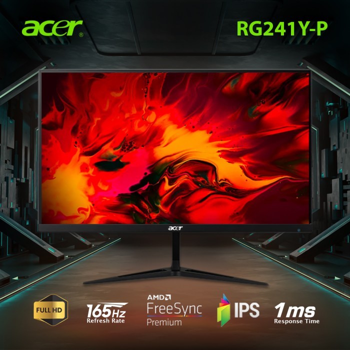 Jual Acer Nitro RG241Y Monitor Gaming 24" IPS FHD 165Hz 1ms HDR10