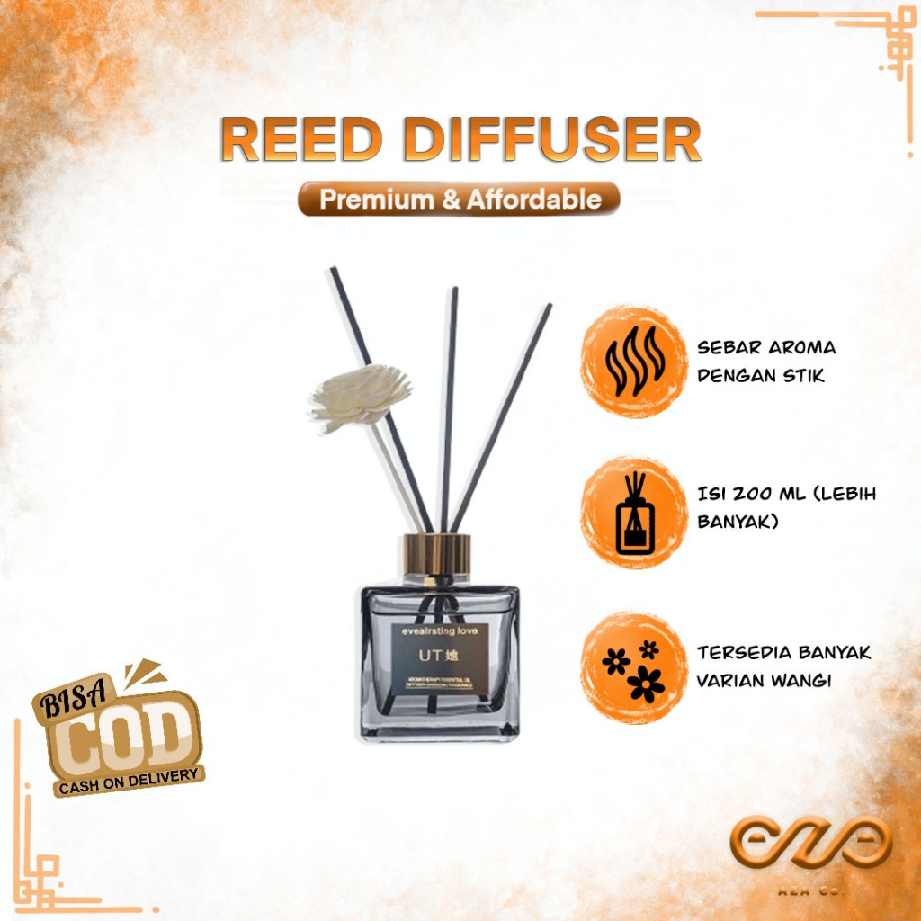 Jual Reed Diffuser JUMBO 200ml Pengharum Pewangi Ruangan Aromaterapi