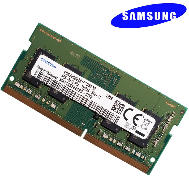 Memory RAM Laptop Samsung 4GB 3200 DDR4 PC4-3200MHz Notebook Sodimm