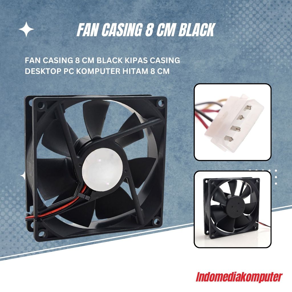 Jual FAN CASING 8CM BLACK | Shopee Indonesia