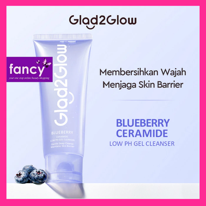 G2G GLAD2GLOW Low PH Gel Cleanser 70 ml / 100 ML | Face Wash Blueberry Ceramide
