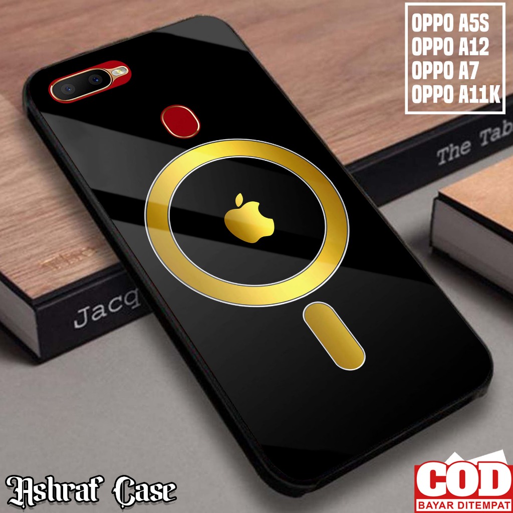 Case Oppo A5S A12 A7 A11K Casing Hp Oppo A5S A12 A11K A7 Logo Magsv002  Silikon Hp Oppo A5S A12 Kesing Hp Oppo A5S Softcase Glass Kaca - Main Image