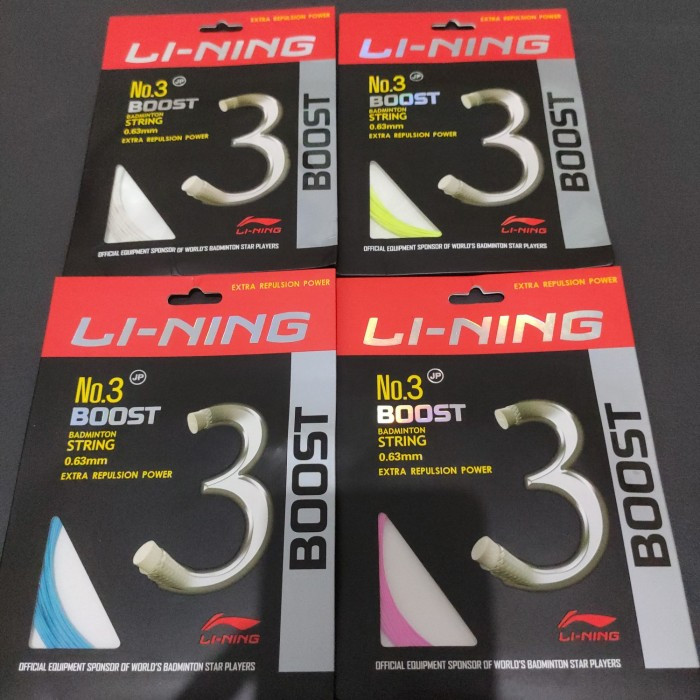 Jual SENAR RAKET BADMINTON LINING NO 3 BOOST ORIGINAL 100% | Shopee ...