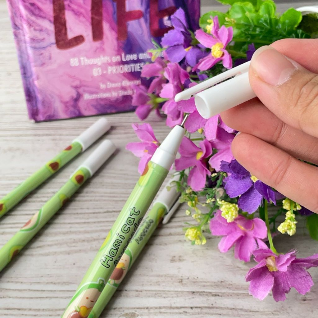 Jual Pulpen Gel Odemei Alpukat 1 Lusin 12 Pcs Bisa Dihapus Tinta Warna ...
