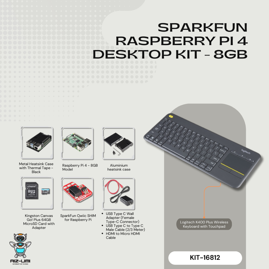 Jual SparkFun Raspberry Pi 4 Desktop Kit 8GB | Shopee Indonesia