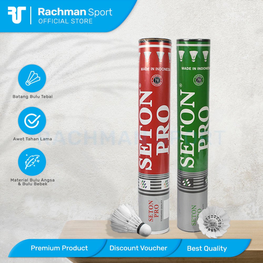 Jual Seton Pro Shuttlecocks / Kok BuluTangkis Premium Isi 12 - Cock ...