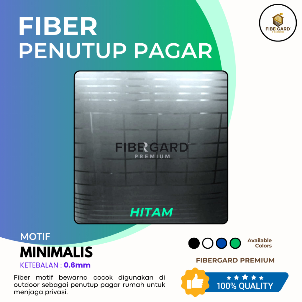 Jual [Per ½m] Fiber Penutup Pagar Motif MINIMALIS Per 50cm | Shopee ...