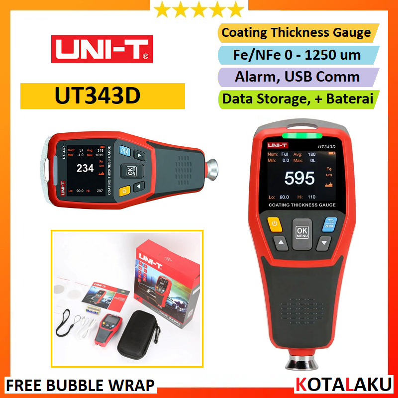Jual Digital Coating Thickness Gauge Pengukur Ketebalan Cat Uni T ...